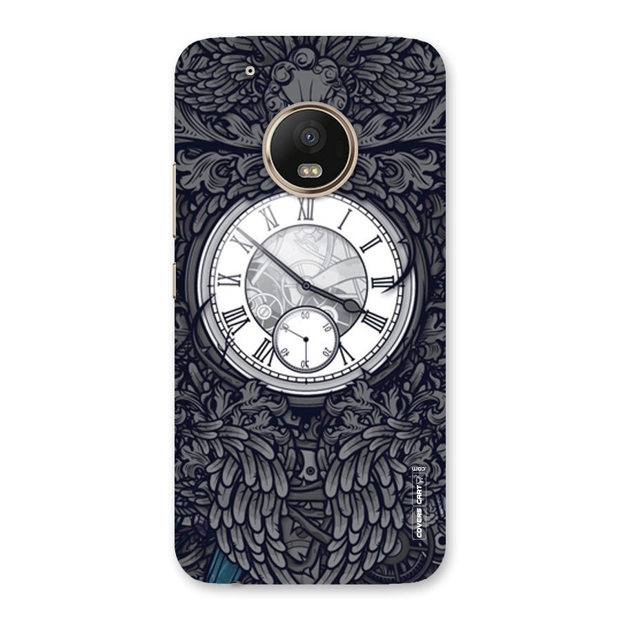 Artsy Wall Clock Back Case for Moto G5 Plus