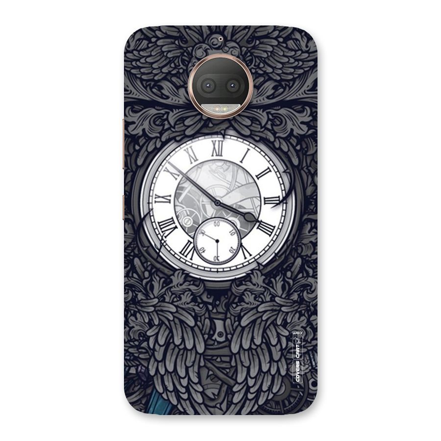 Artsy Wall Clock Back Case for Moto G5s Plus