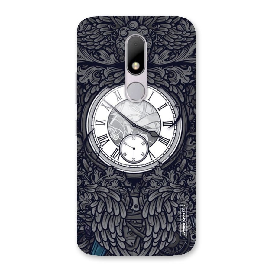 Artsy Wall Clock Back Case for Moto M