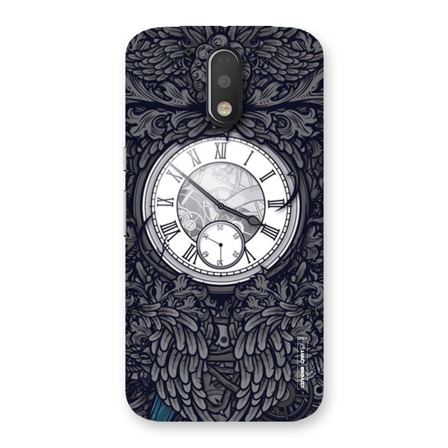 Artsy Wall Clock Back Case for Motorola Moto G4
