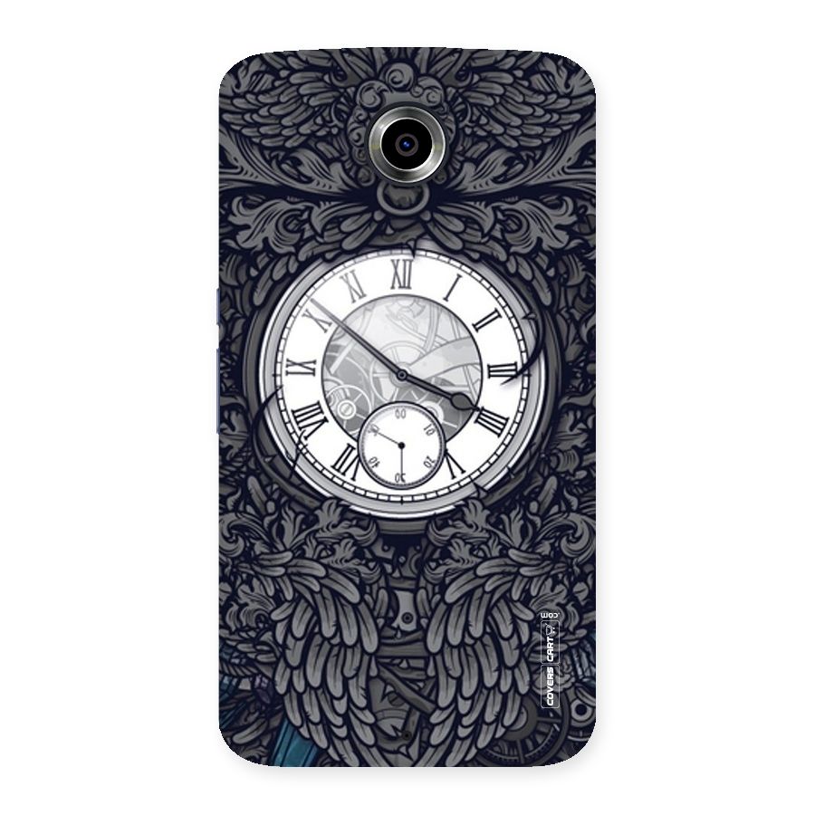 Artsy Wall Clock Back Case for Nexsus 6