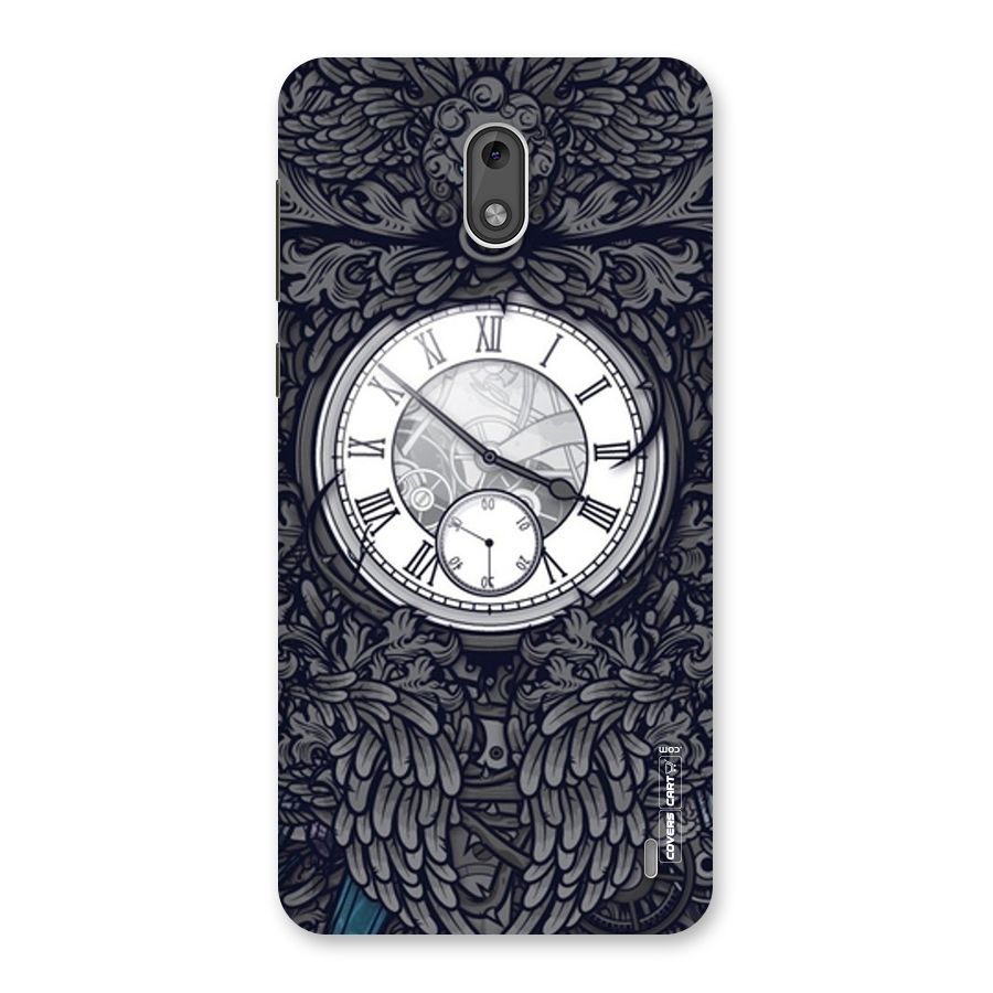 Artsy Wall Clock Back Case for Nokia 2