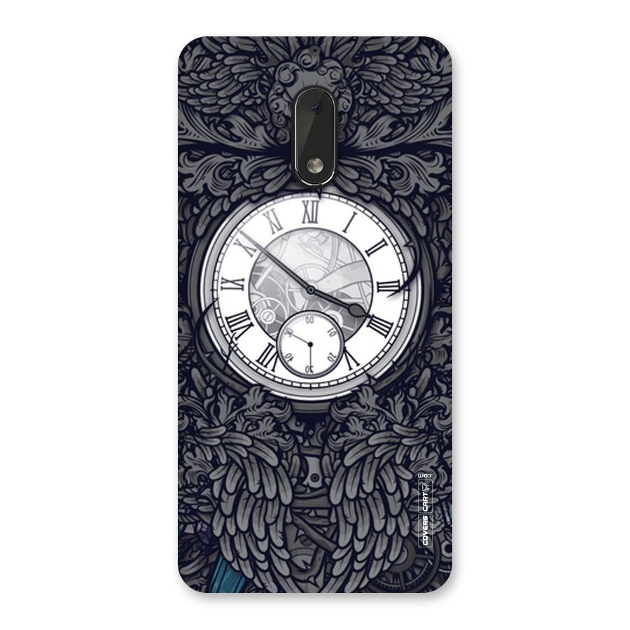 Artsy Wall Clock Back Case for Nokia 6