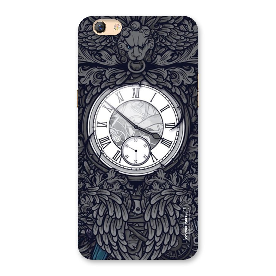 Artsy Wall Clock Back Case for Oppo F3 Plus