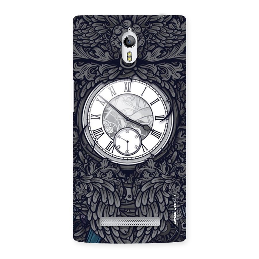 Artsy Wall Clock Back Case for Oppo Find 7