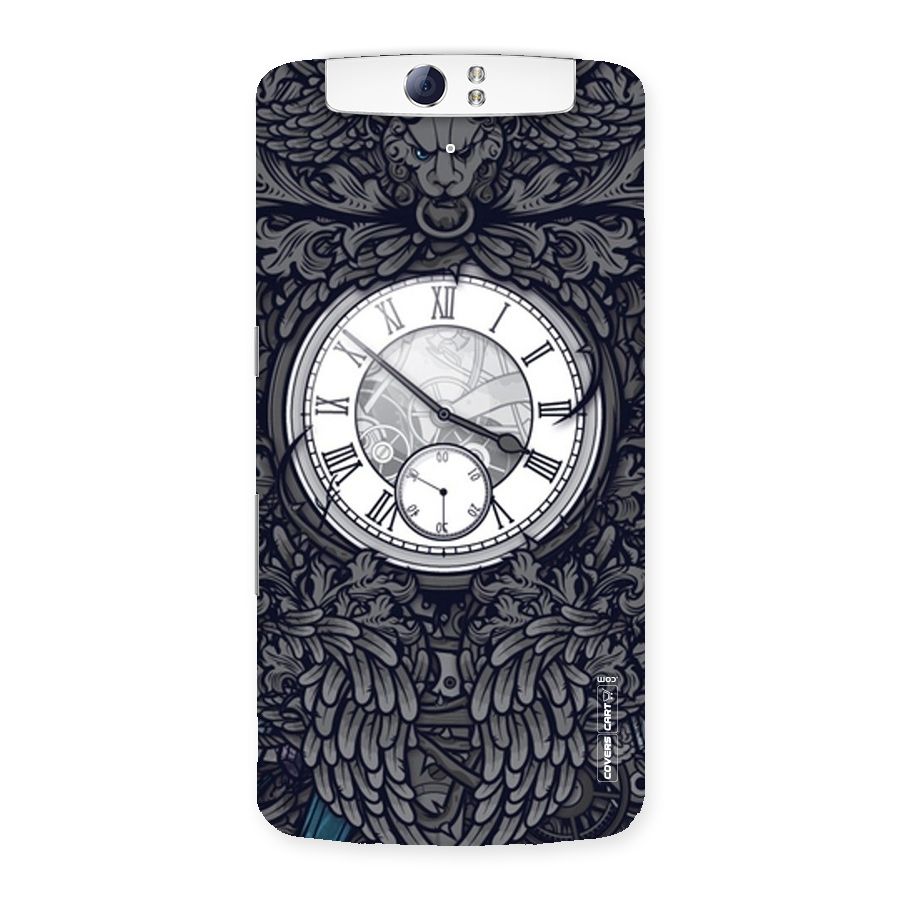 Artsy Wall Clock Back Case for Oppo N1