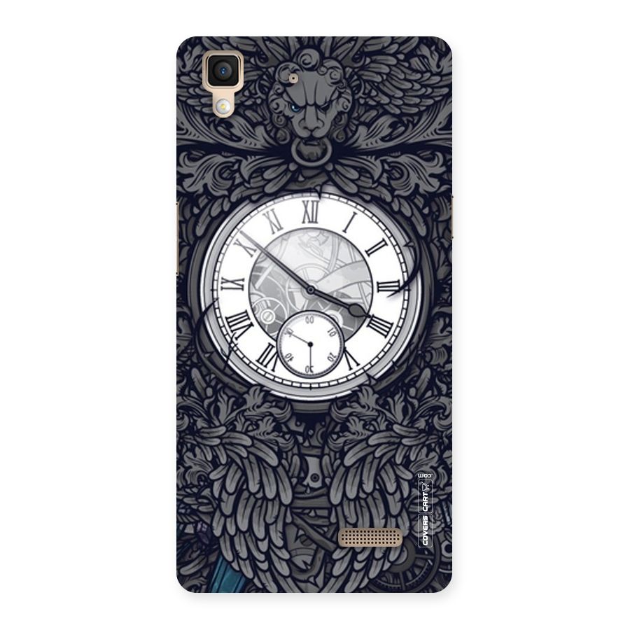 Artsy Wall Clock Back Case for Oppo R7