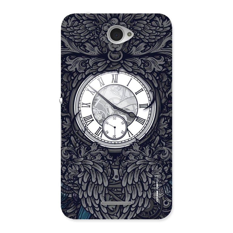 Artsy Wall Clock Back Case for Sony Xperia E4