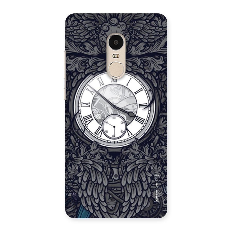 Artsy Wall Clock Back Case for Xiaomi Redmi Note 4