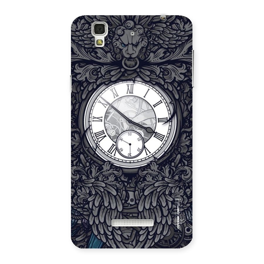 Artsy Wall Clock Back Case for Yu Yureka