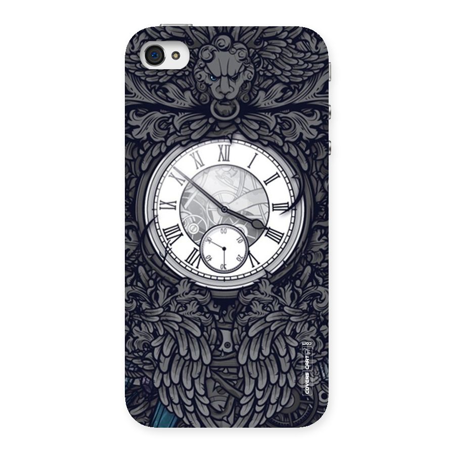 Artsy Wall Clock Back Case for iPhone 4 4s