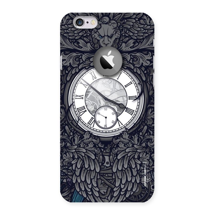 Artsy Wall Clock Back Case for iPhone 6 Logo Cut