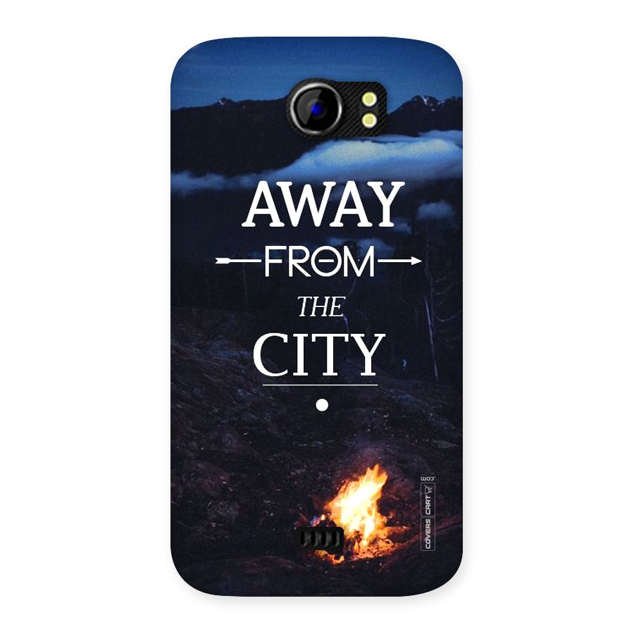 Away From City Back Case for Micromax Canvas 2 A110