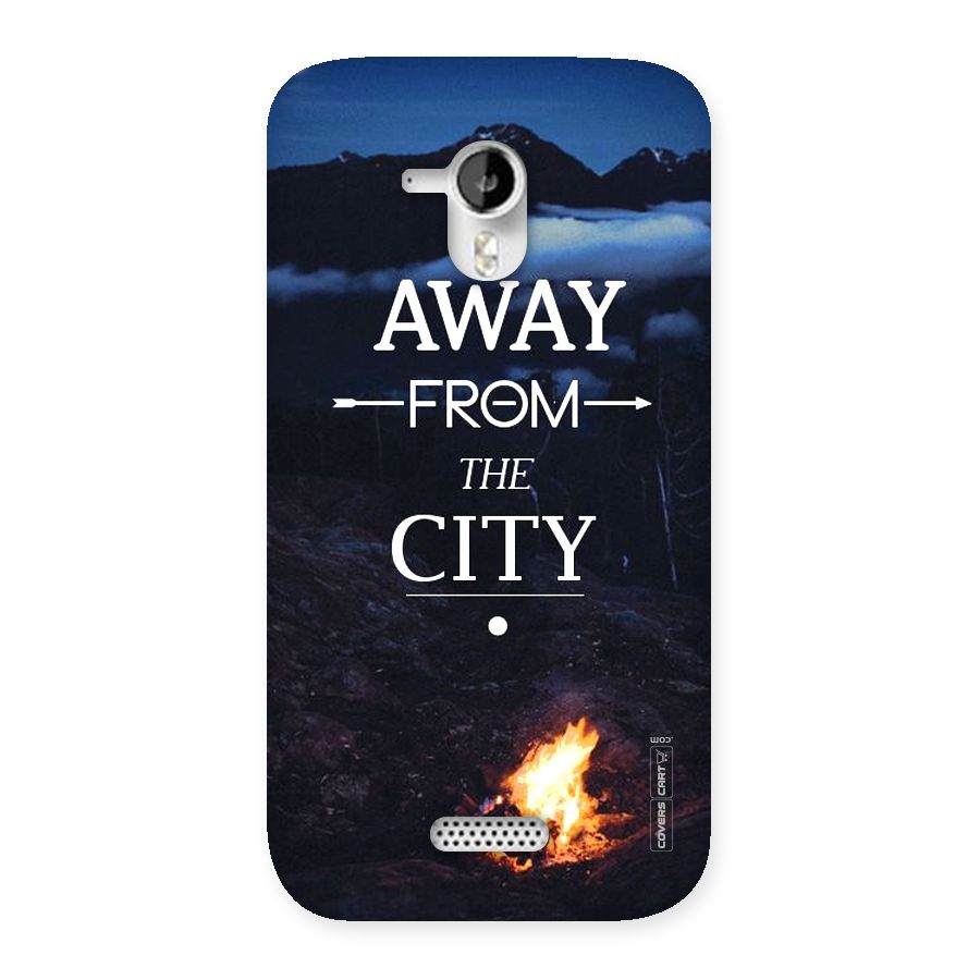 Away From City Back Case for Micromax Canvas HD A116