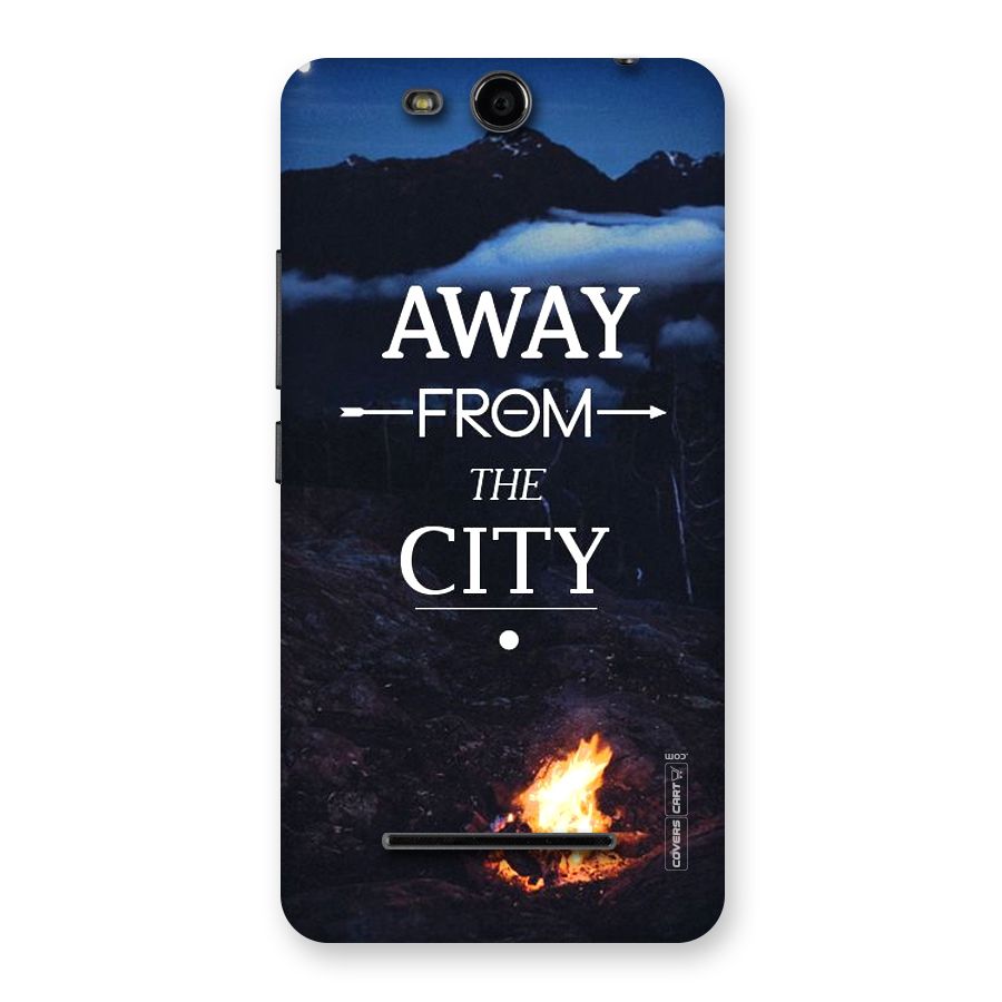 Away From City Back Case for Micromax Canvas Juice 3 Q392