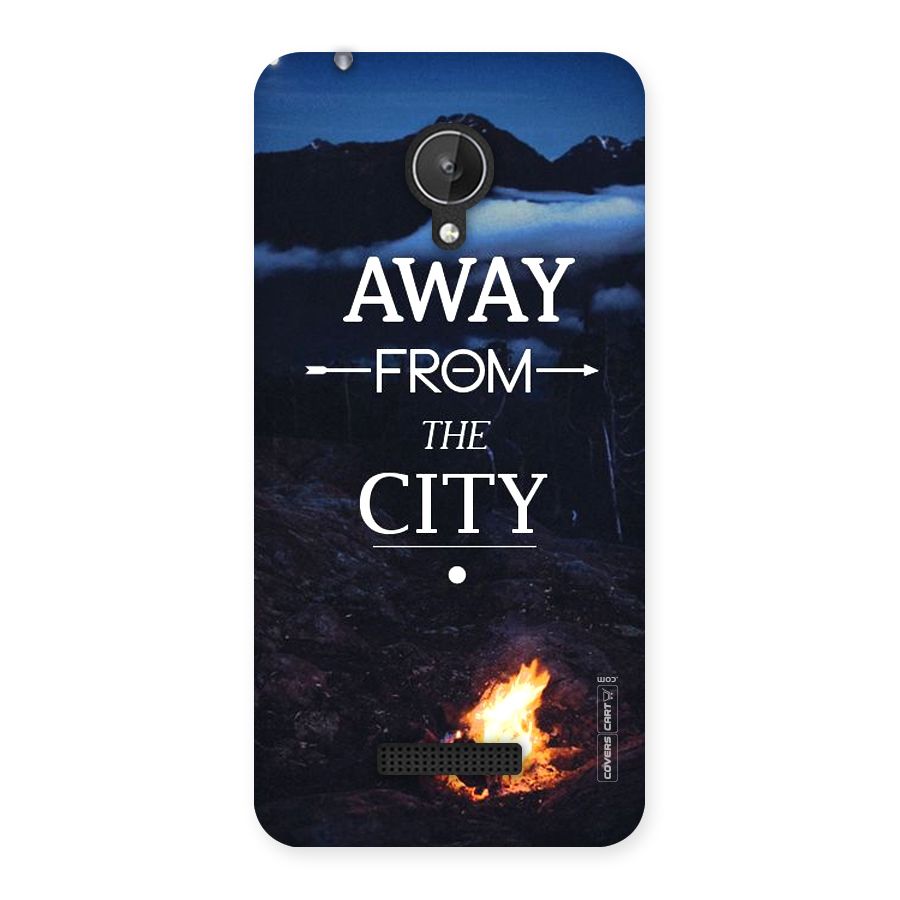 Away From City Back Case for Micromax Canvas Spark Q380