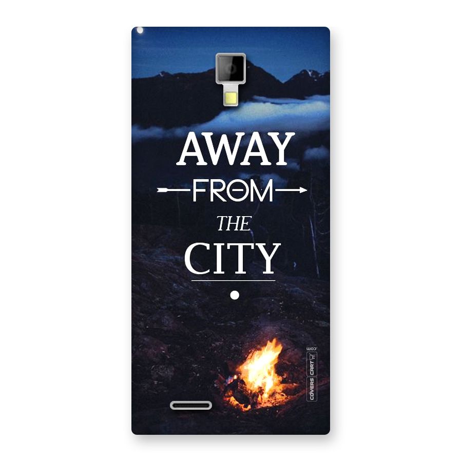 Away From City Back Case for Micromax Canvas Xpress A99
