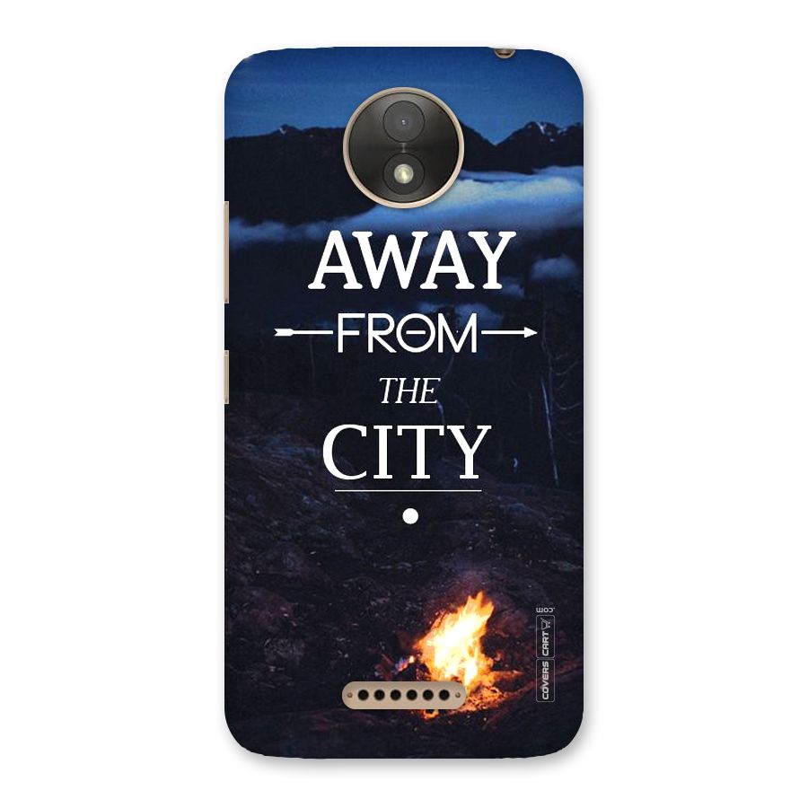 Away From City Back Case for Moto C Plus