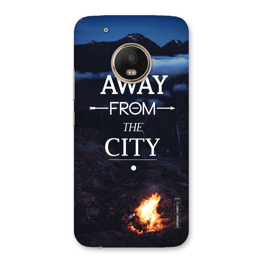 Away From City Back Case for Moto G5 Plus