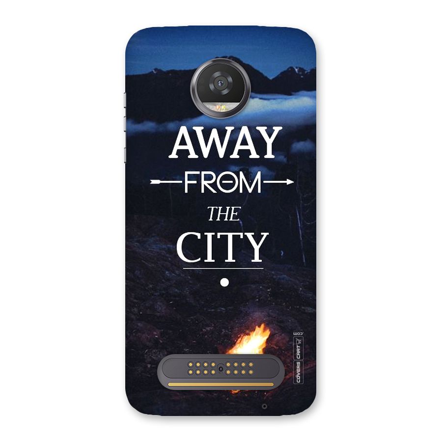 Away From City Back Case for Moto Z2 Play