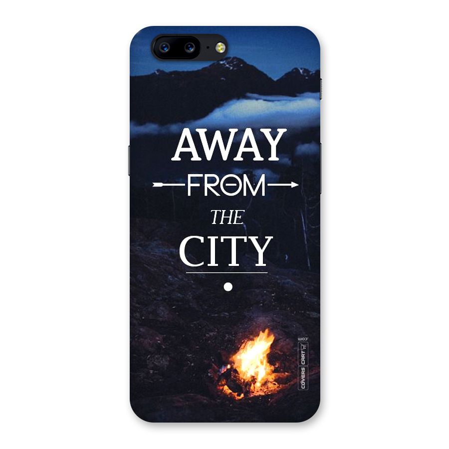 Away From City Back Case for OnePlus 5