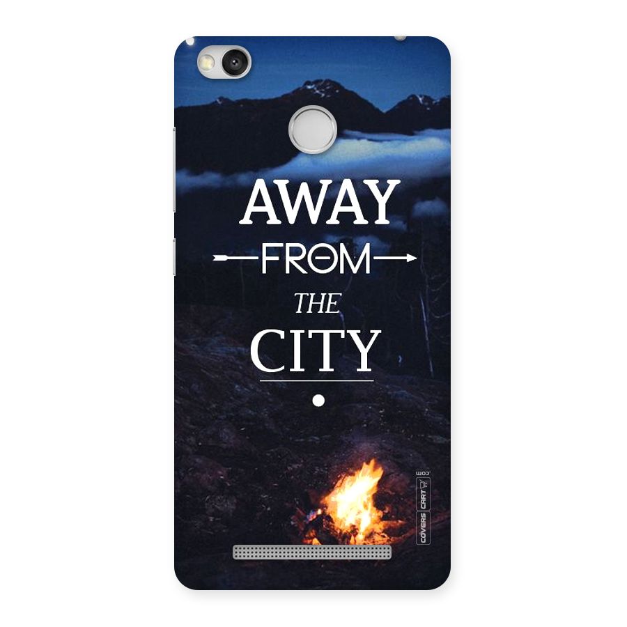Away From City Back Case for Redmi 3S Prime