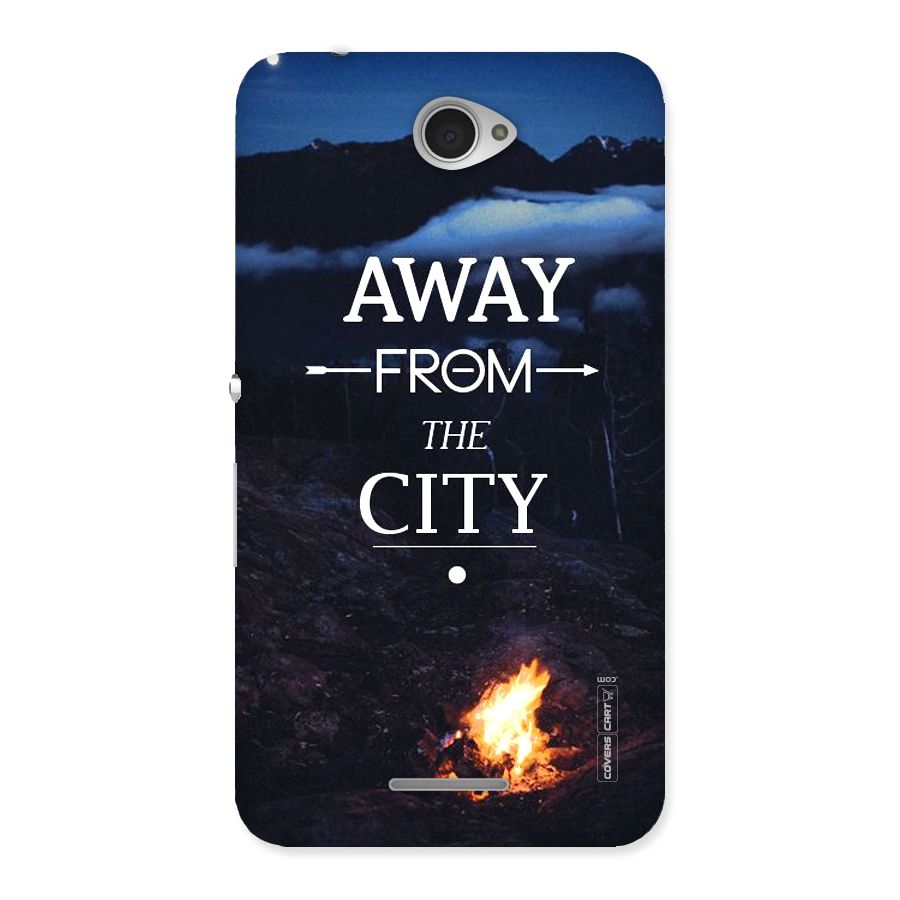 Away From City Back Case for Sony Xperia E4