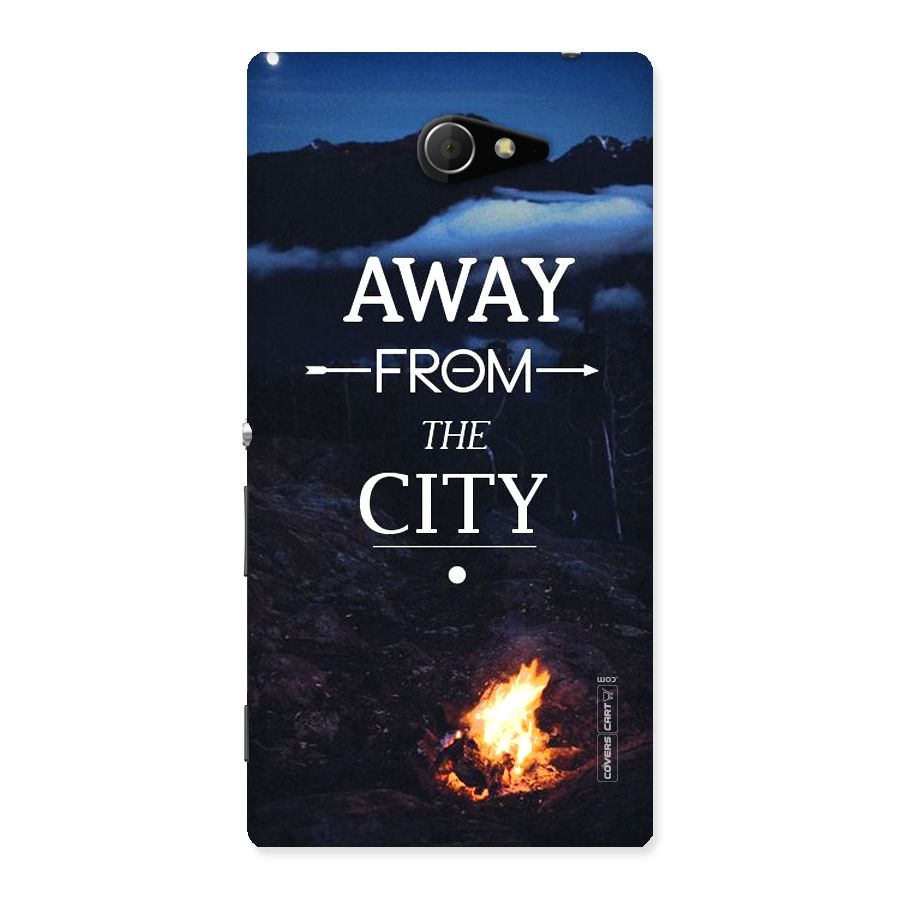 Away From City Back Case for Sony Xperia M2