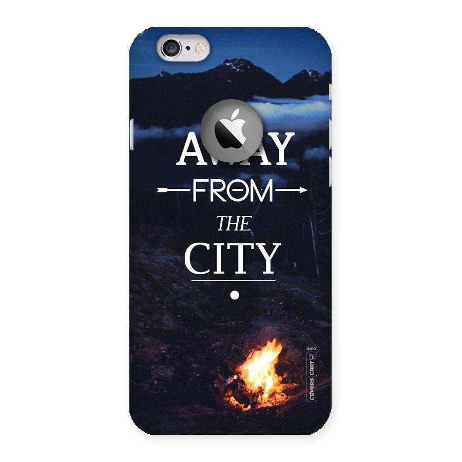Away From City Back Case for iPhone 6 Logo Cut