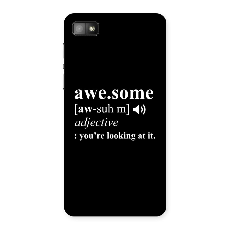 Awesome Looking at it Back Case for Blackberry Z10