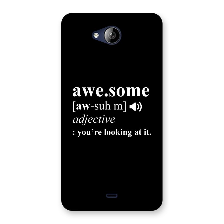 Awesome Looking at it Back Case for Canvas Play Q355