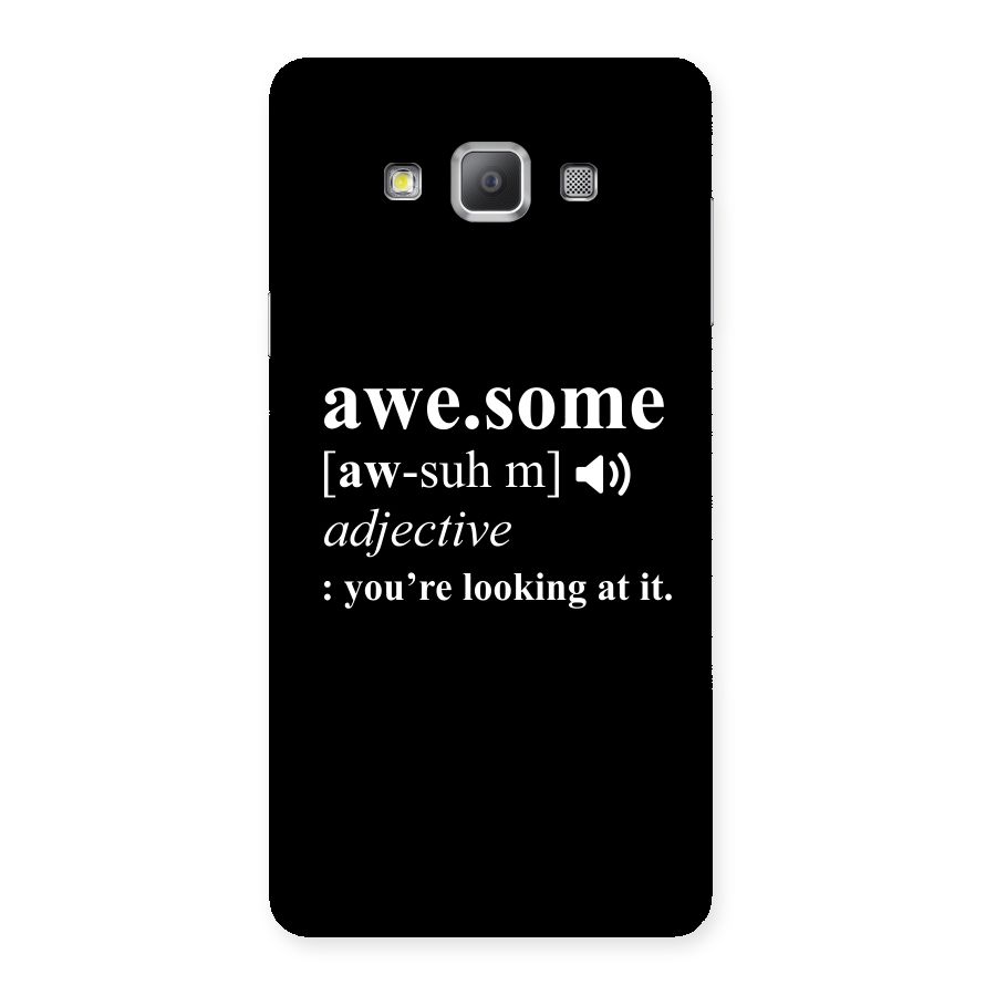 Awesome Looking at it Back Case for Galaxy A7