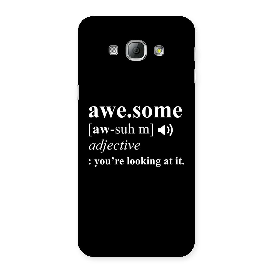 Awesome Looking at it Back Case for Galaxy A8
