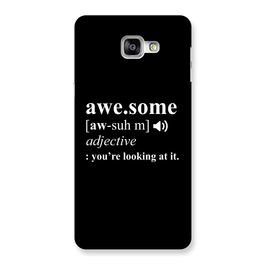 Awesome Looking at it Back Case for Galaxy A9