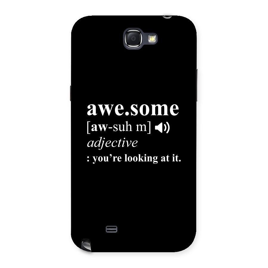 Awesome Looking at it Back Case for Galaxy Note 2