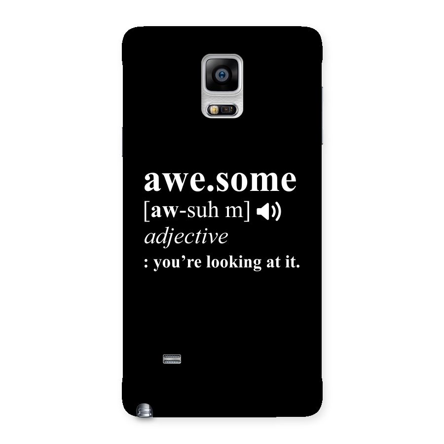 Awesome Looking at it Back Case for Galaxy Note 4