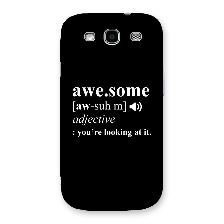 Awesome Looking at it Back Case for Galaxy S3