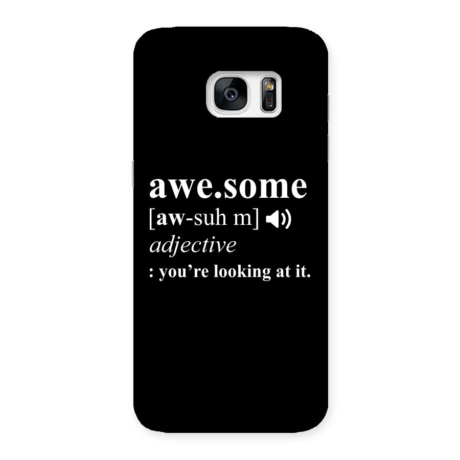 Awesome Looking at it Back Case for Galaxy S7 Edge