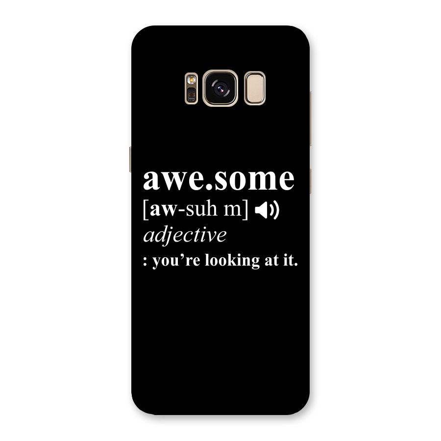 Awesome Looking at it Back Case for Galaxy S8