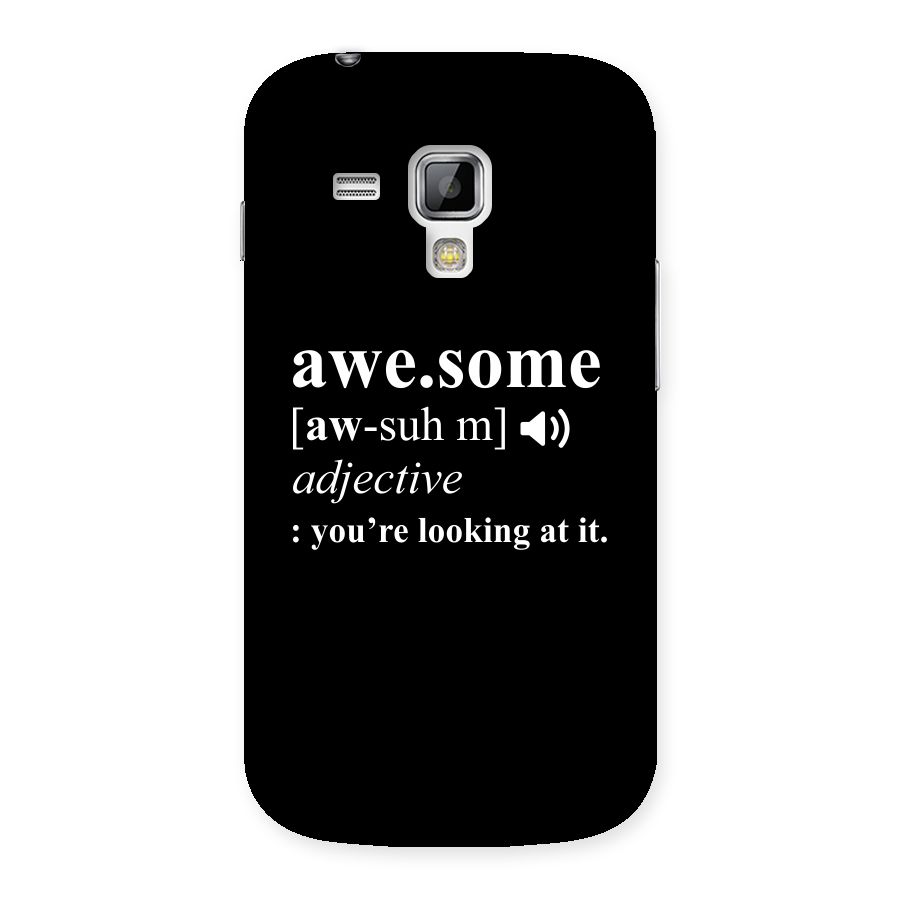 Awesome Looking at it Back Case for Galaxy S Duos