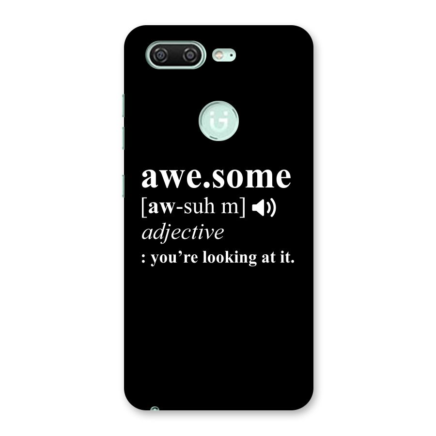Awesome Looking at it Back Case for Gionee S10
