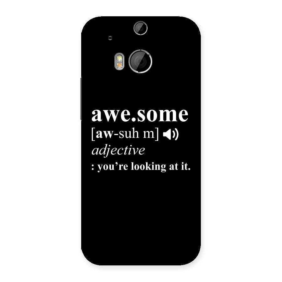Awesome Looking at it Back Case for HTC One M8