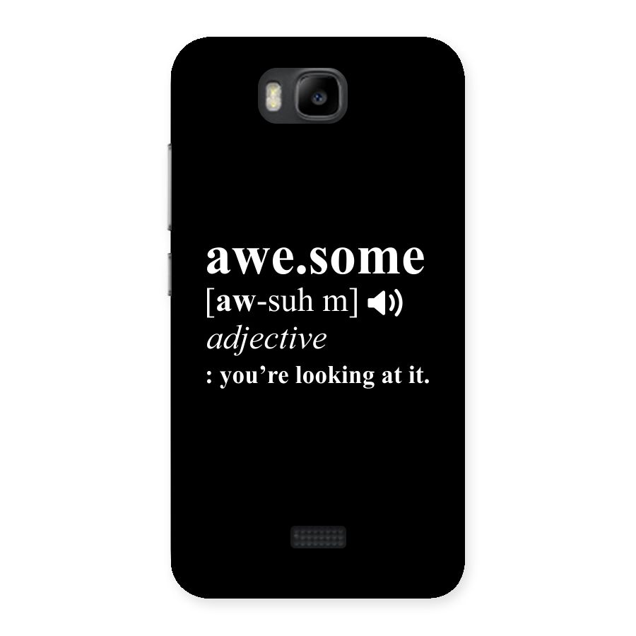 Awesome Looking at it Back Case for Honor Bee