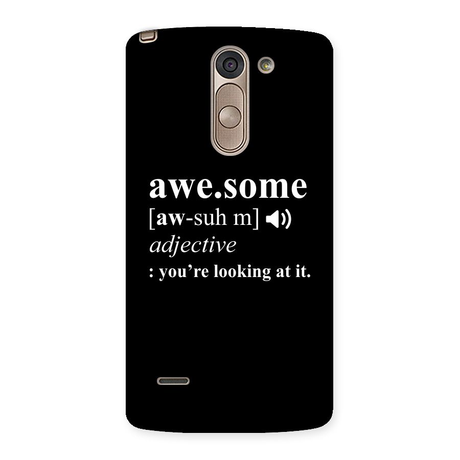 Awesome Looking at it Back Case for LG G3 Stylus