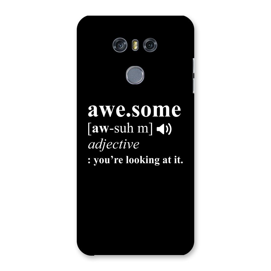 Awesome Looking at it Back Case for LG G6