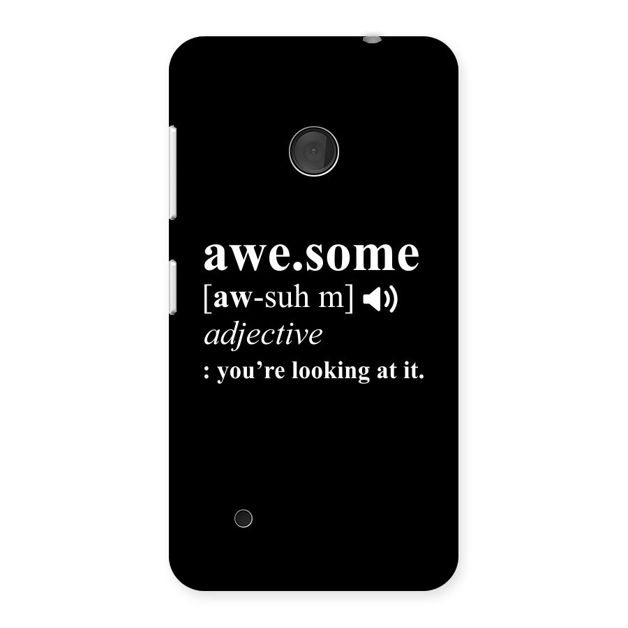 Awesome Looking at it Back Case for Lumia 530