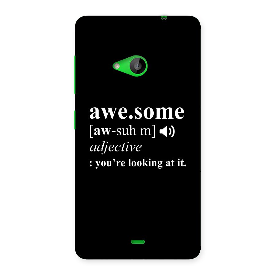 Awesome Looking at it Back Case for Lumia 535