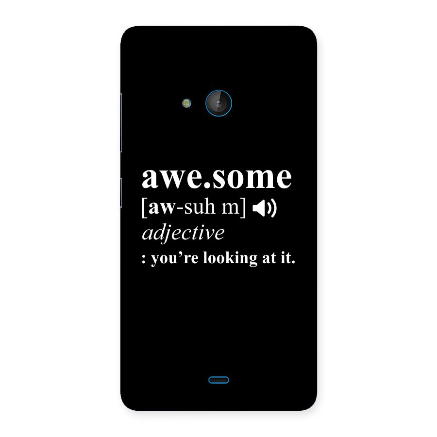 Awesome Looking at it Back Case for Lumia 540