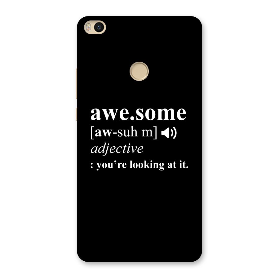 Awesome Looking at it Back Case for Mi Max 2