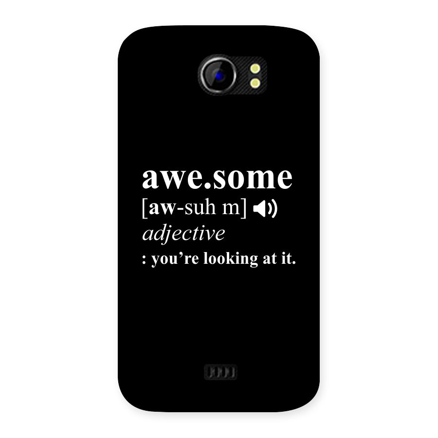 Awesome Looking at it Back Case for Micromax Canvas 2 A110